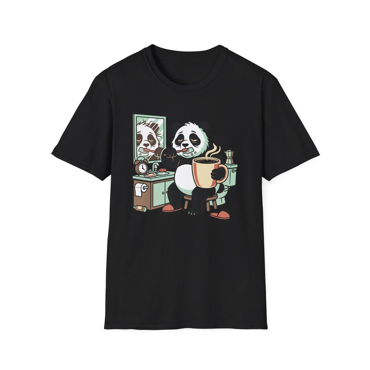 Panda With Coffee T-Shirt