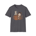 Cat Holding  Cup T-Shirt