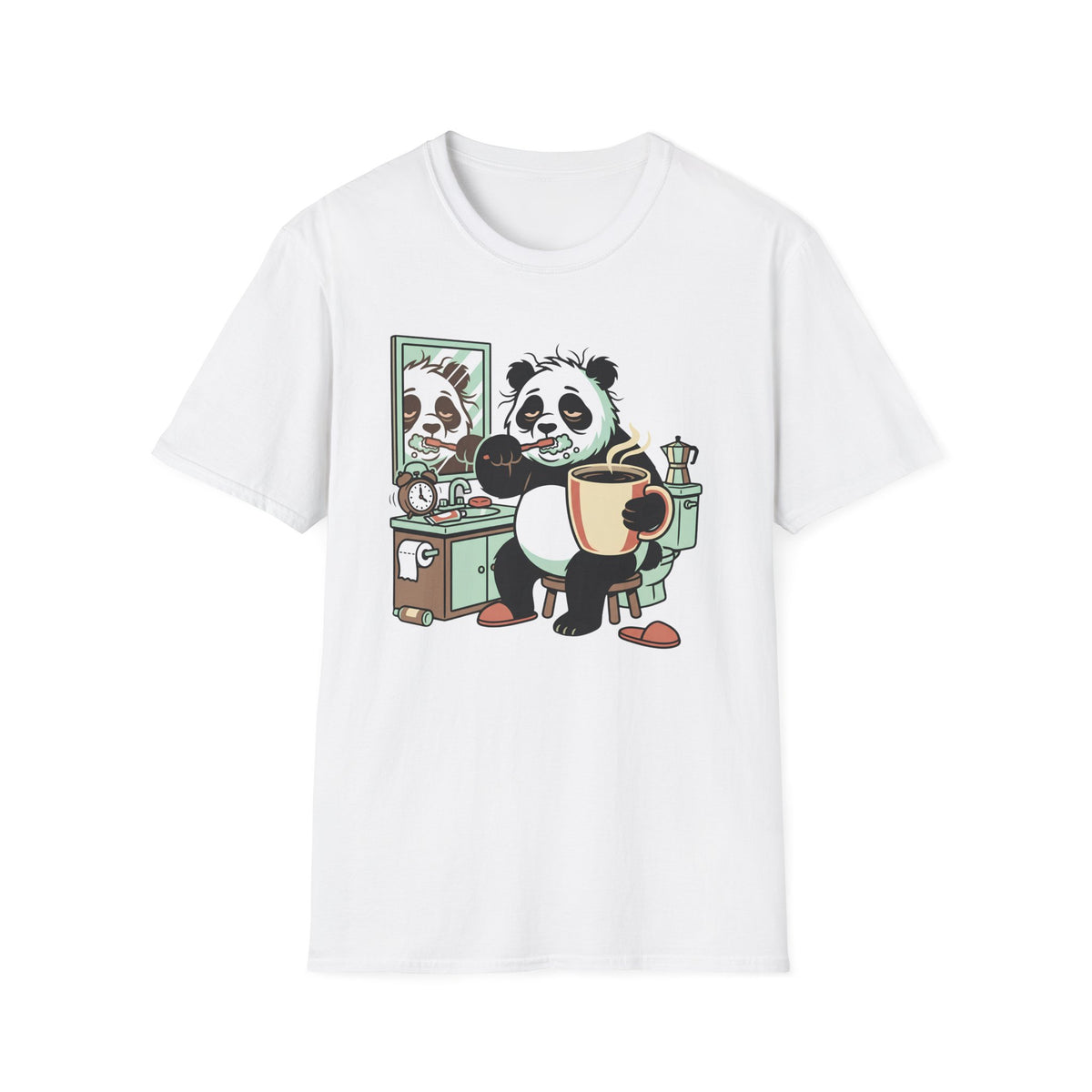 Panda With Coffee T-Shirt