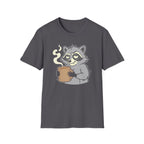 Raccoon Holding Cup T-Shirt