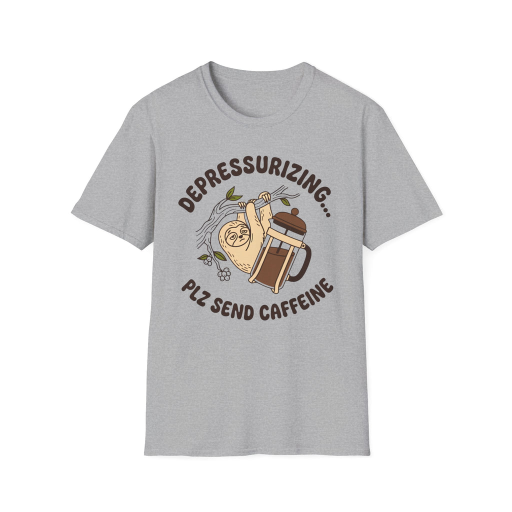 Depressurizing Send Caffeine T-Shirt