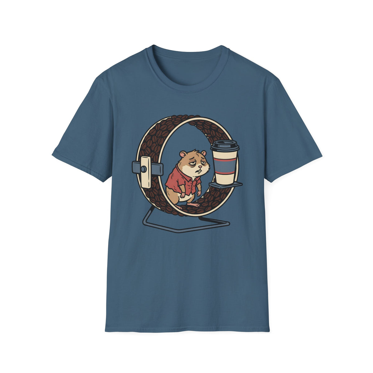 Sleepy Hamster Coffee T-Shirt