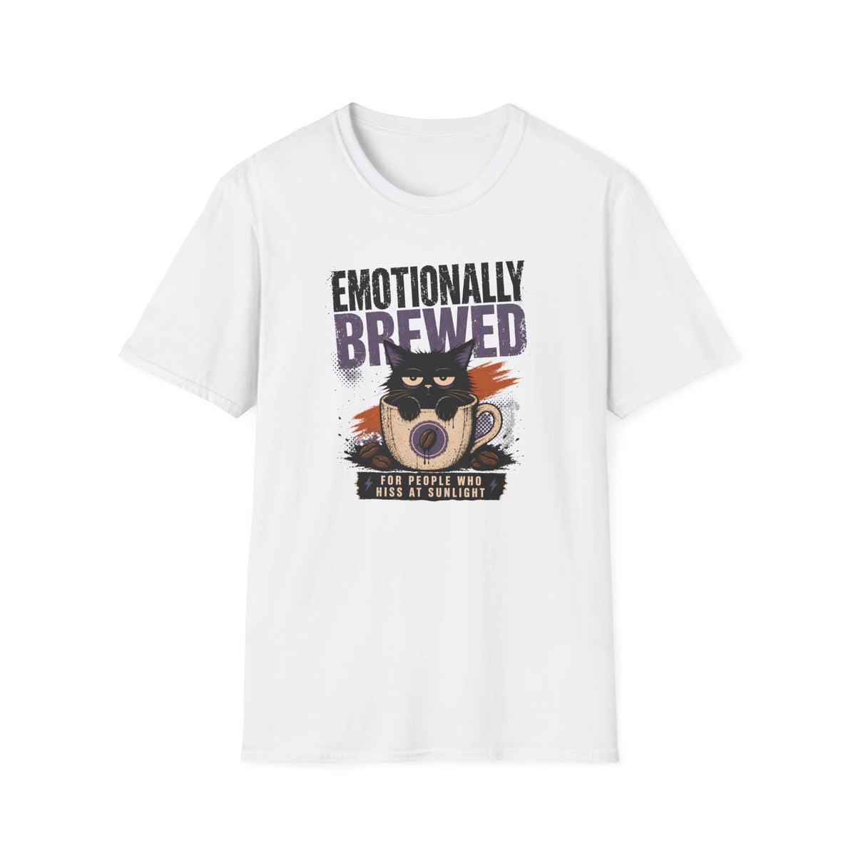 Emotionally Brewed Cat T-Shirt