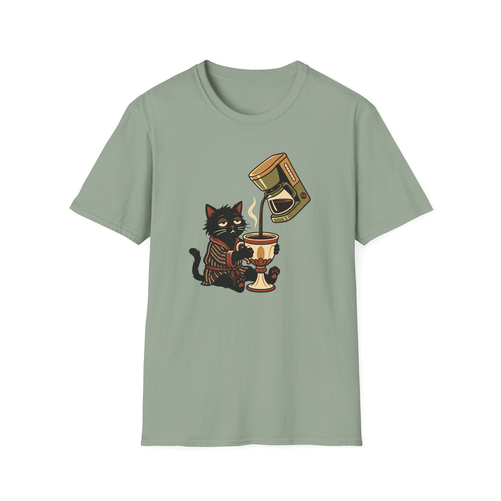 Cat With Coffee T-Shirt