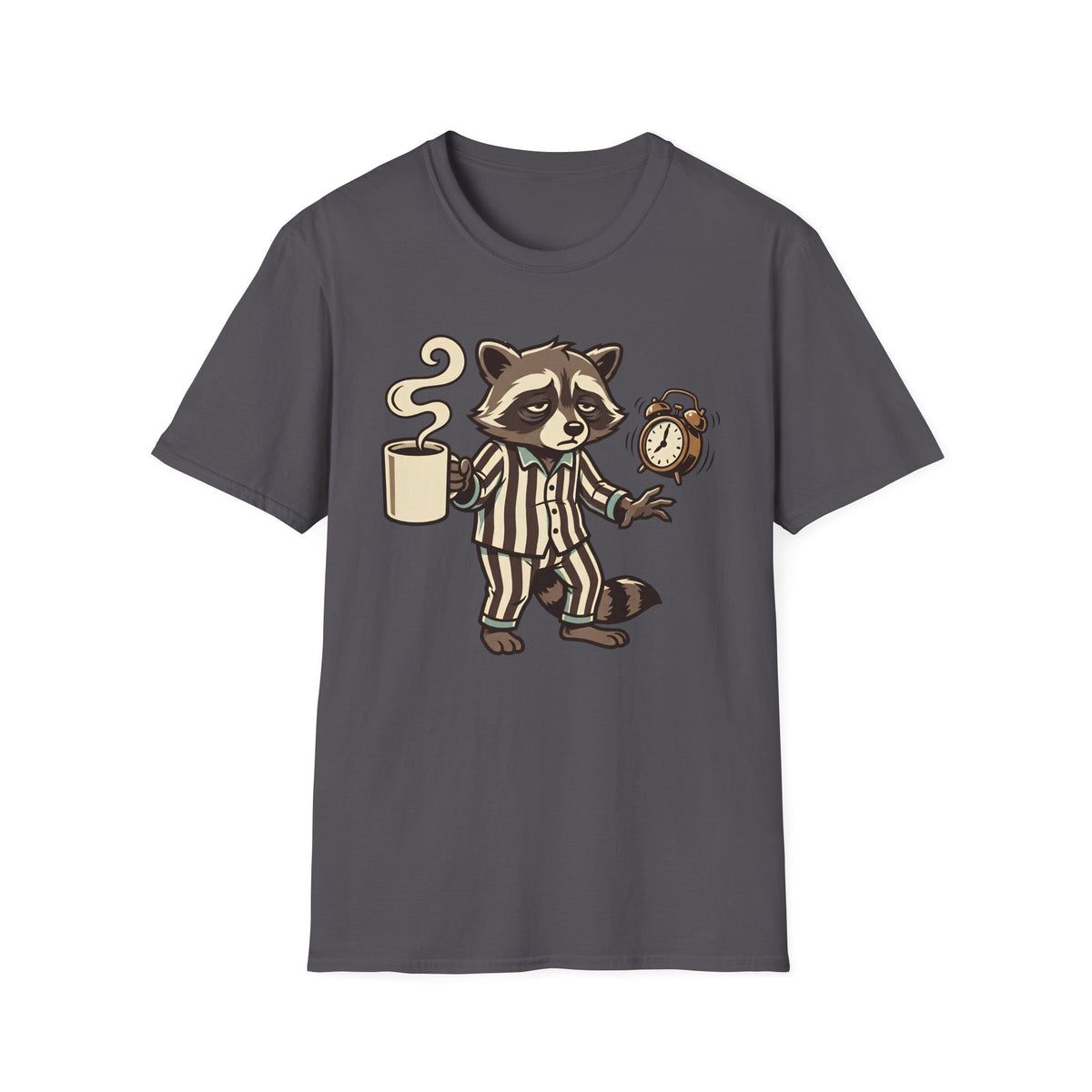 Raccoon With Coffee T-Shirt