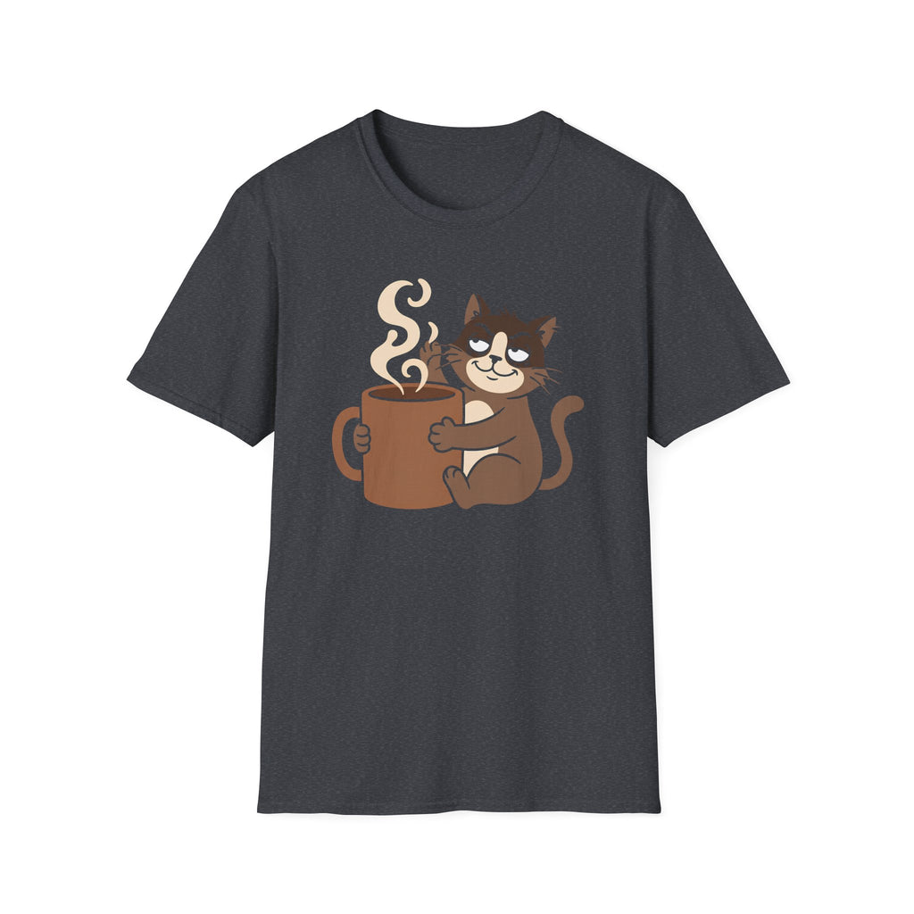 Cat Holding  Cup T-Shirt