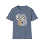 Raccoon Holding Cup T-Shirt