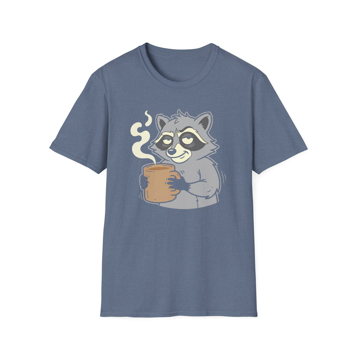 Raccoon Holding Cup T-Shirt