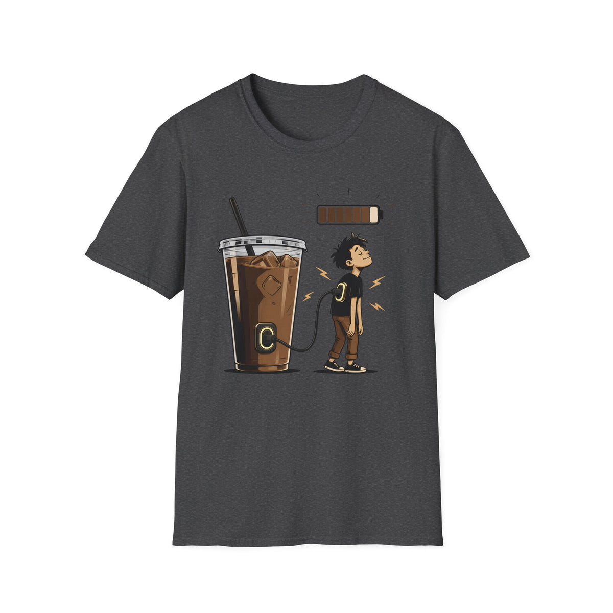 Coffee Power Charger T‑Shirt