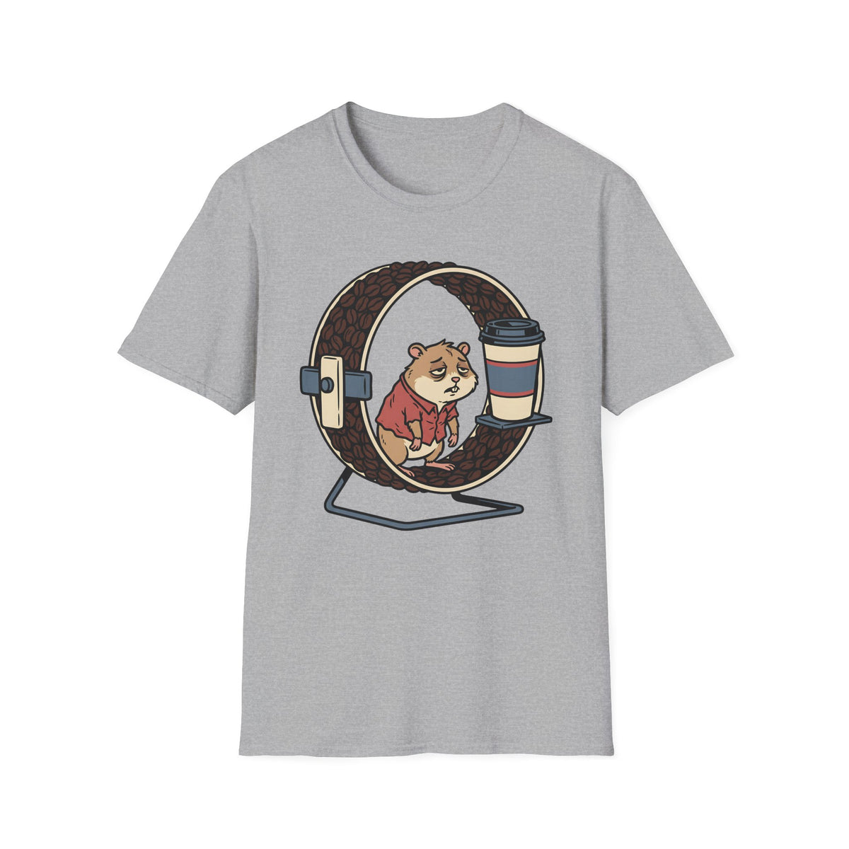 Sleepy Hamster Coffee T-Shirt