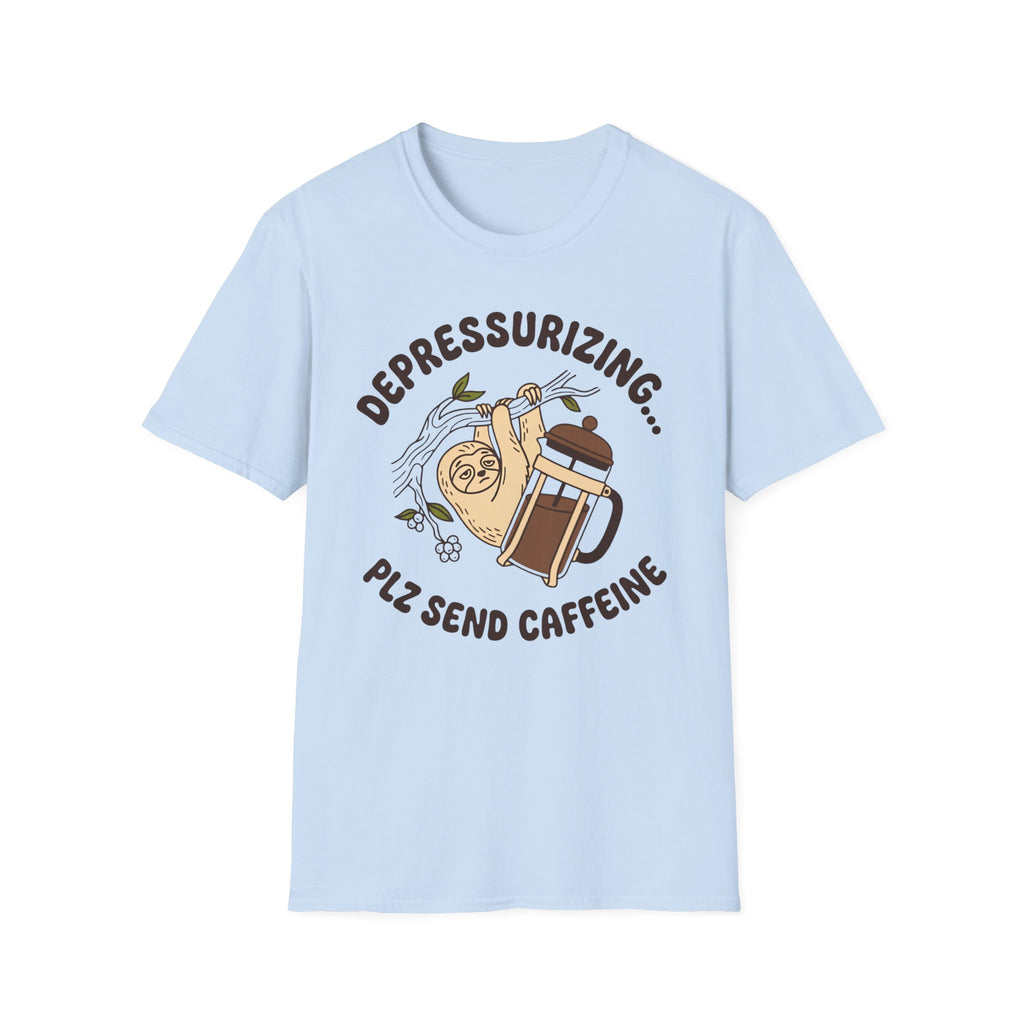 Depressurizing Send Caffeine T-Shirt