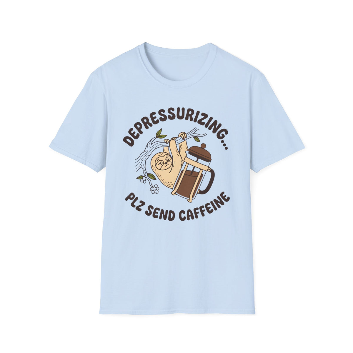 Depressurizing Send Caffeine T-Shirt