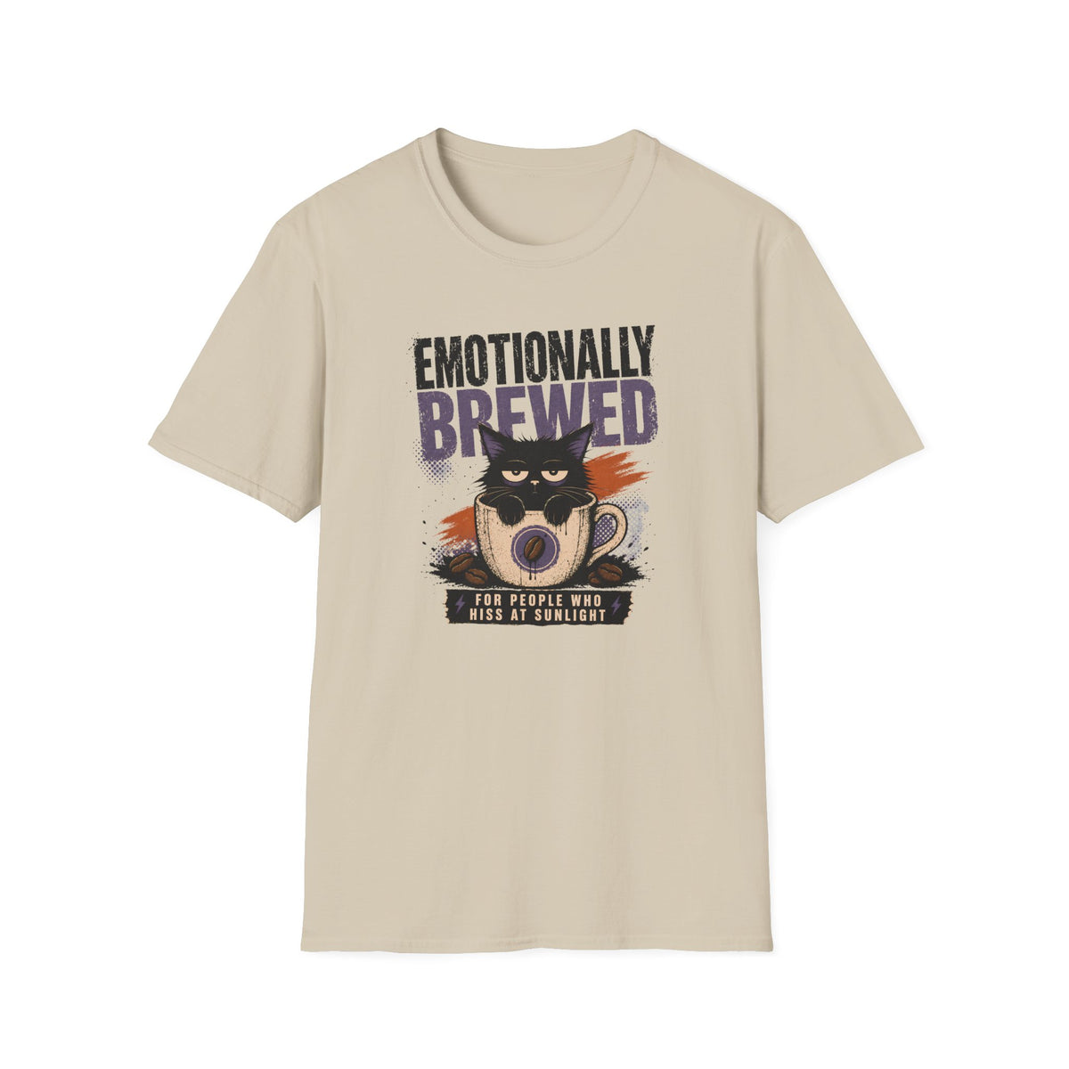 Emotionally Brewed Cat T-Shirt