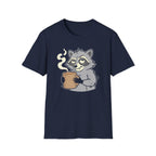 Raccoon Holding Cup T-Shirt