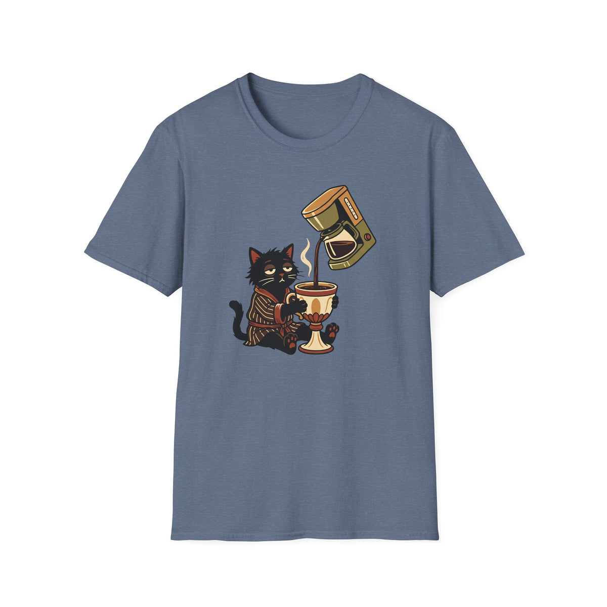 Cat With Coffee T-Shirt