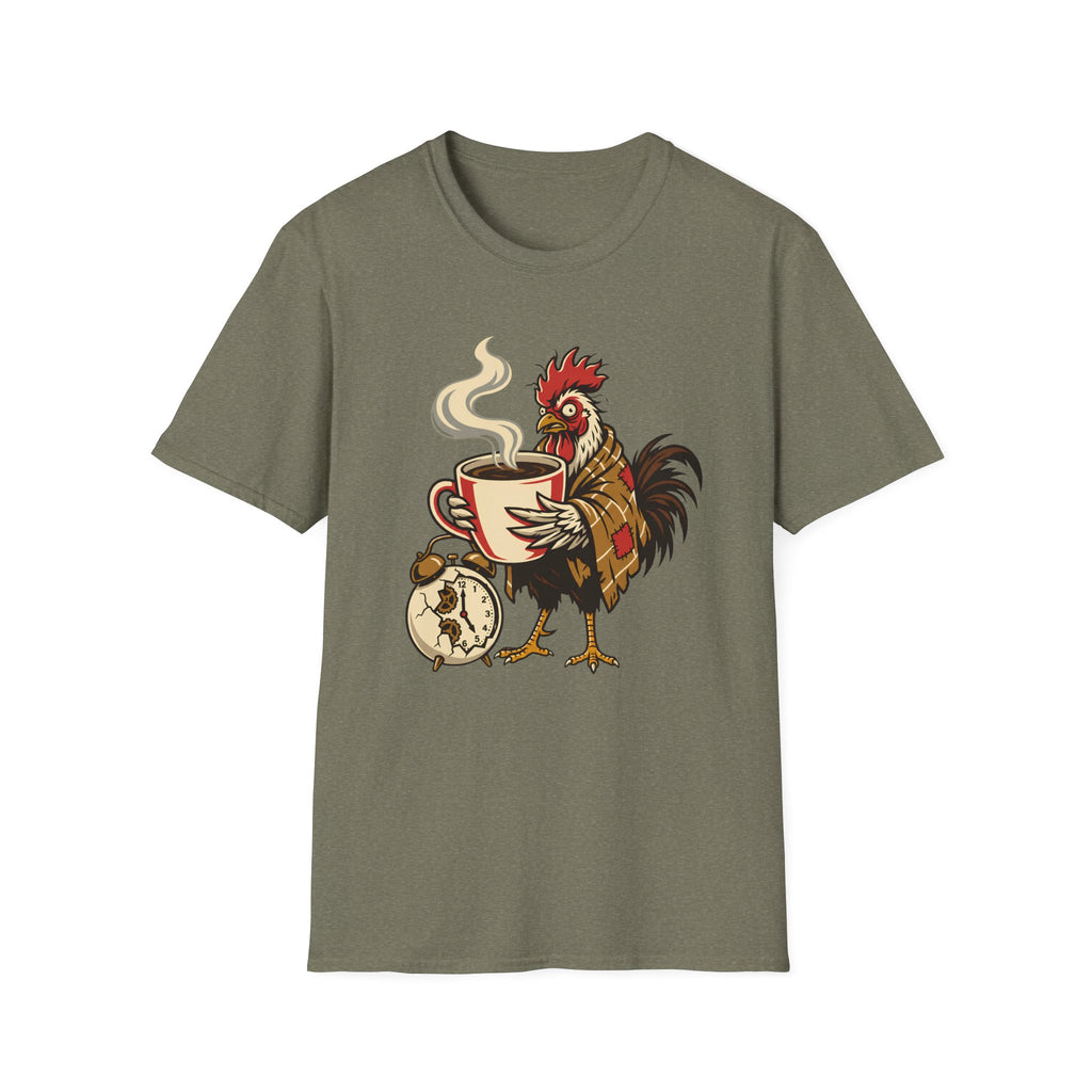 Rooster With Coffee T-Shirt