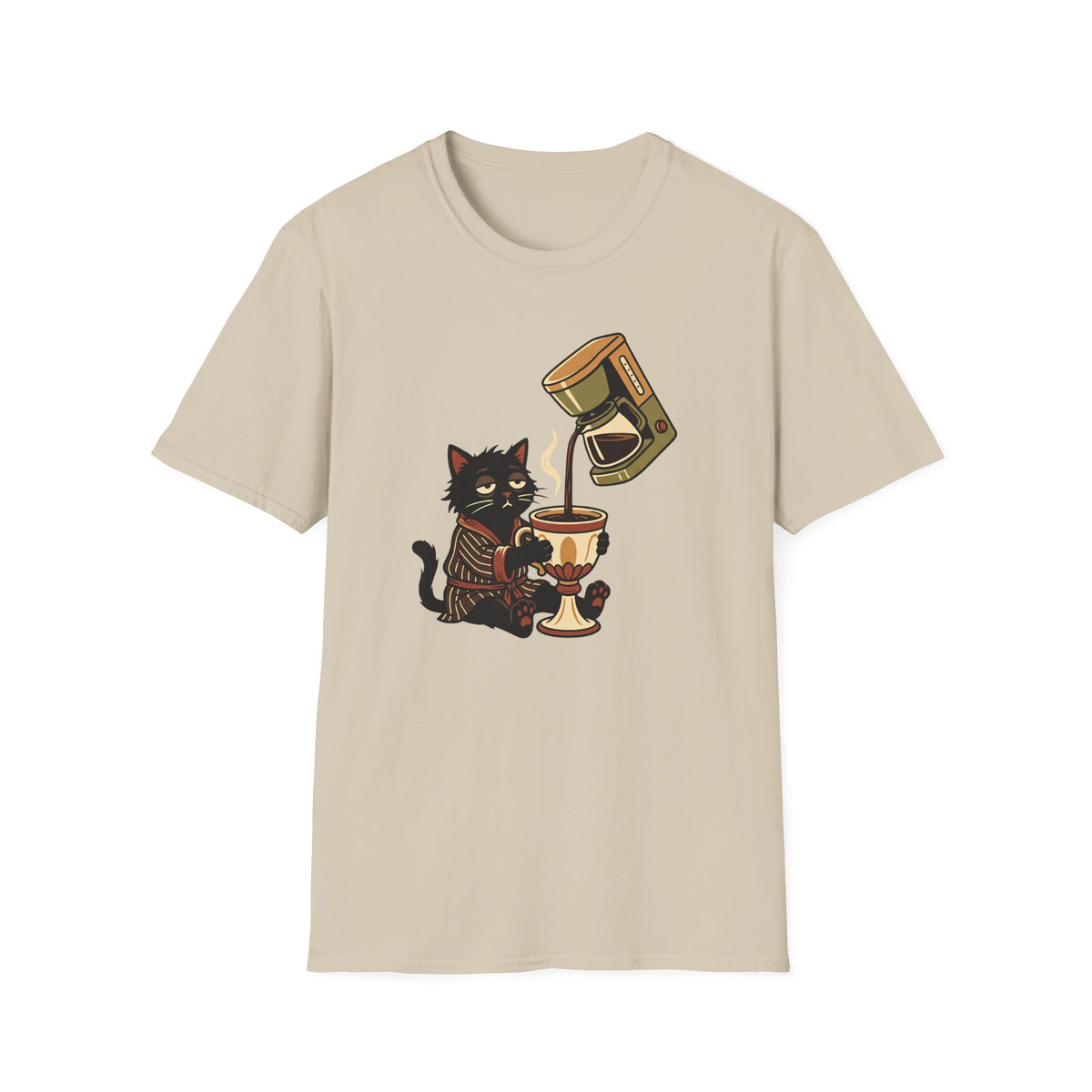 Cat With Coffee T-Shirt