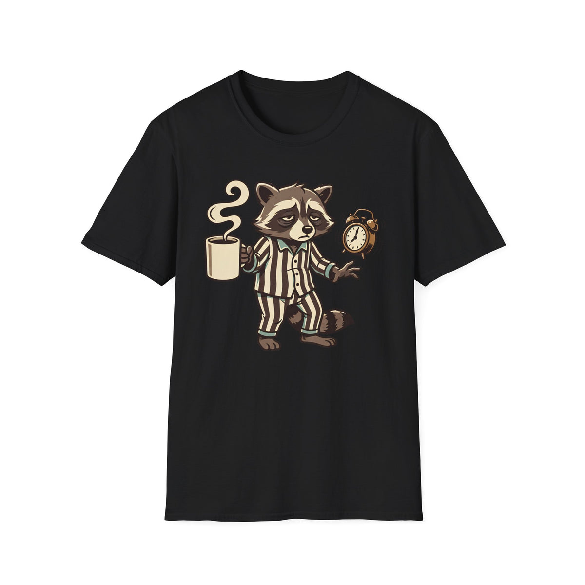 Raccoon With Coffee T-Shirt