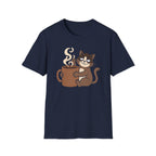 Cat Holding  Cup T-Shirt