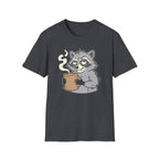 Raccoon Holding Cup T-Shirt