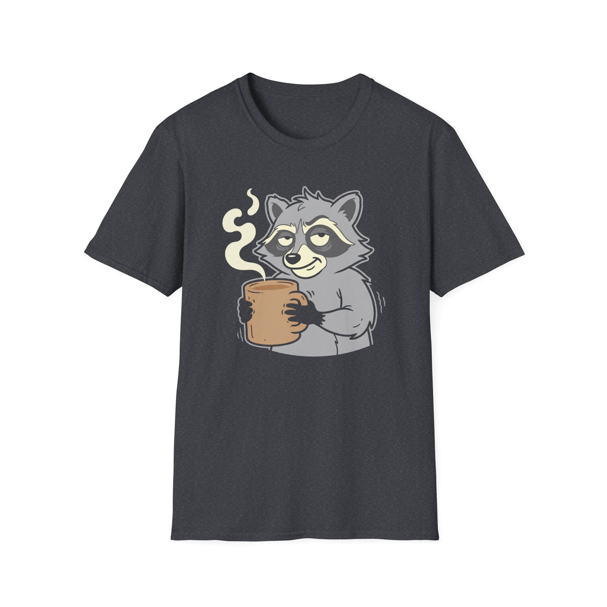 Raccoon Holding Cup T-Shirt
