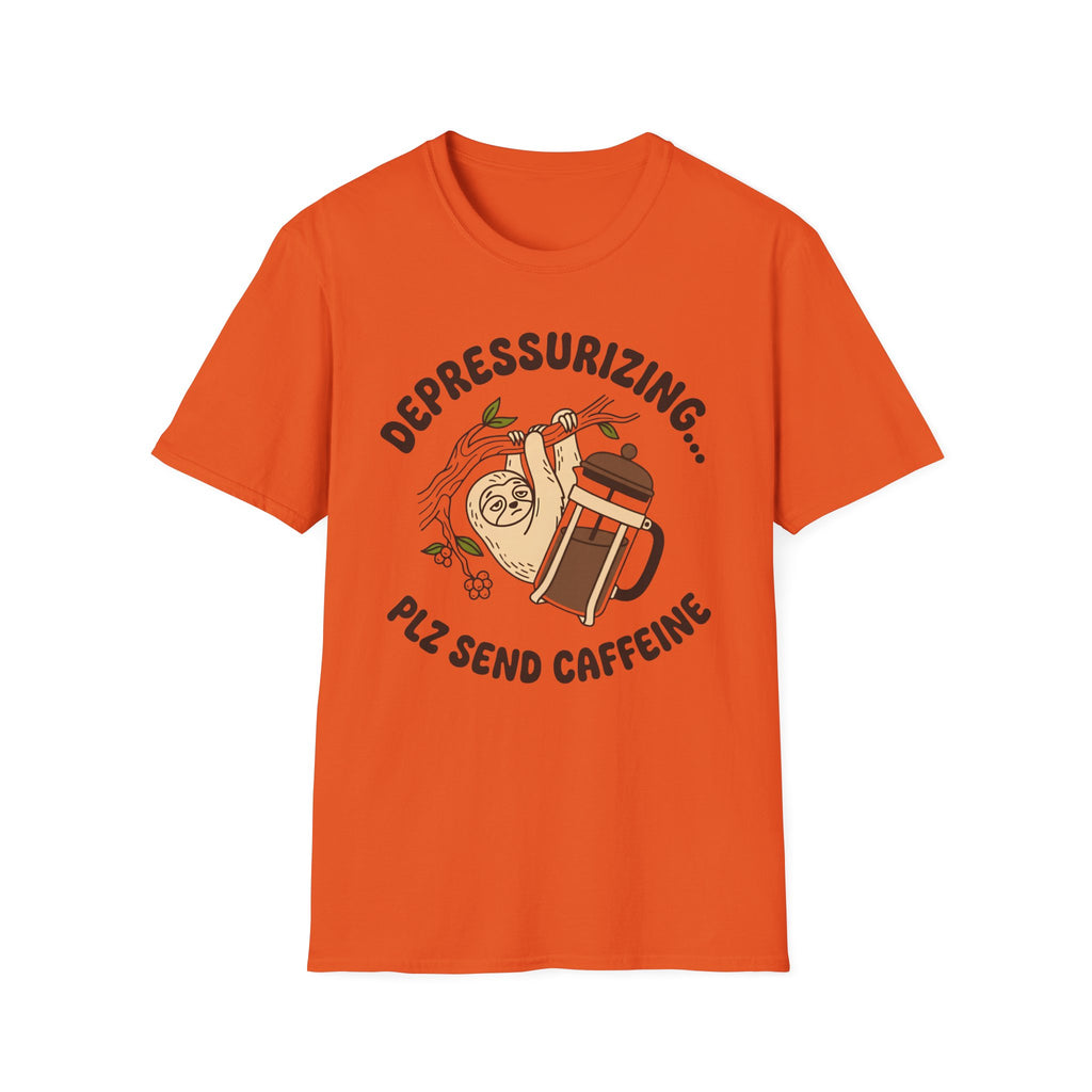 Depressurizing Send Caffeine T-Shirt