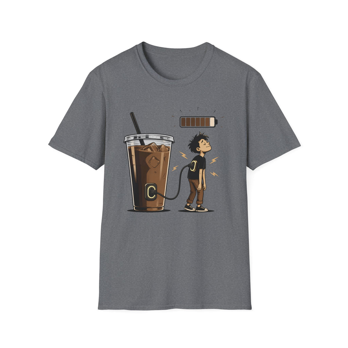 Coffee Power Charger T‑Shirt