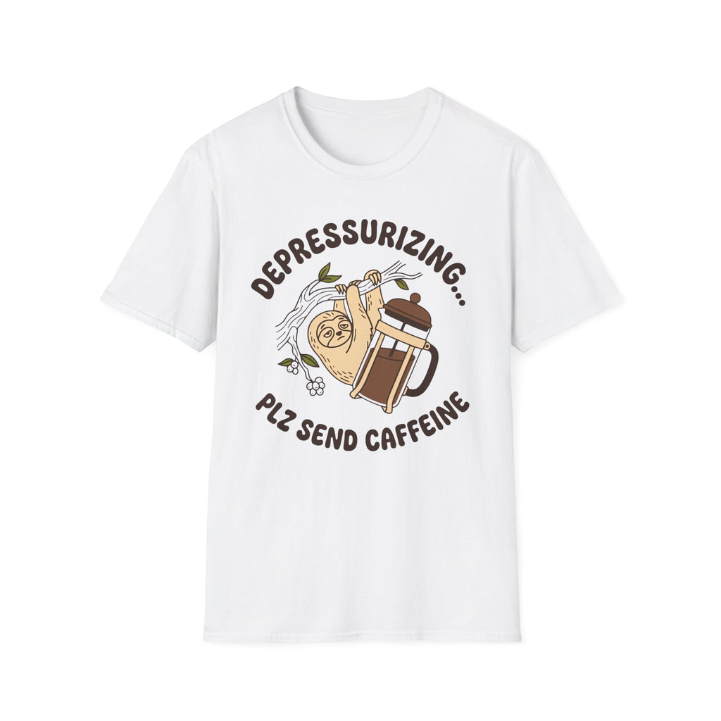 Depressurizing Send Caffeine T-Shirt