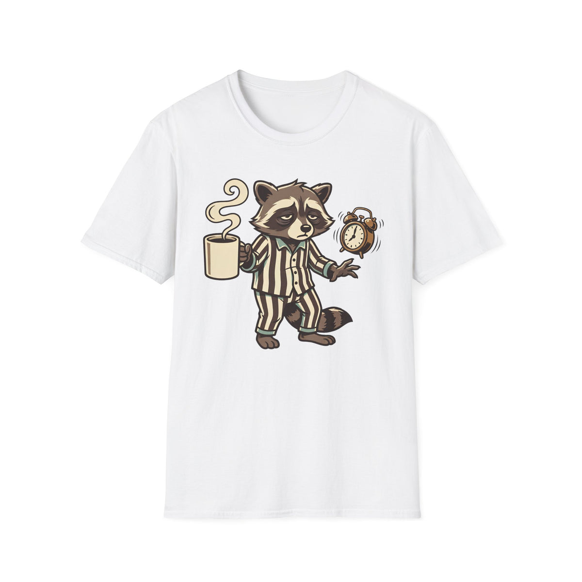 Raccoon With Coffee T-Shirt