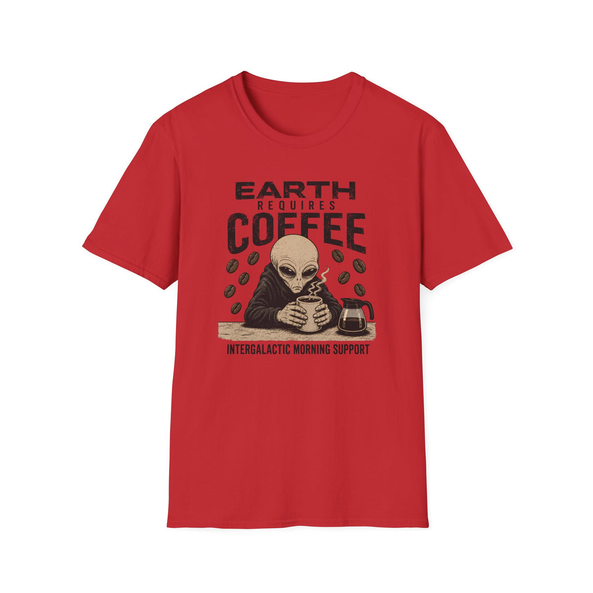 Earth Requires Coffee T-Shirt