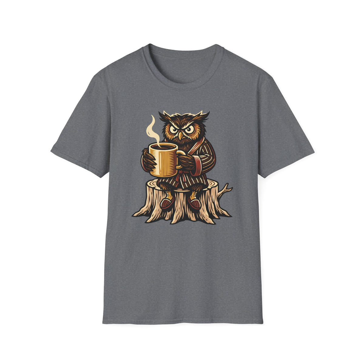 Owl With Coffee T-Shirt