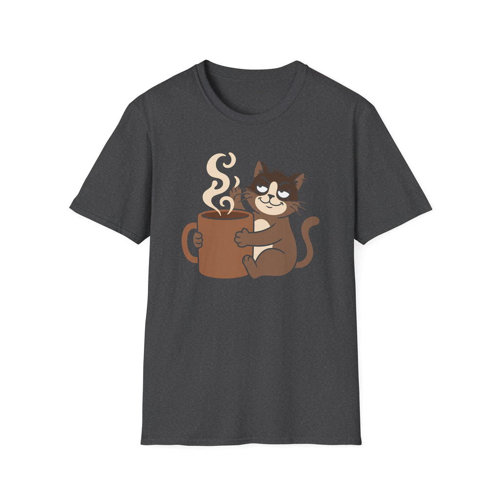 Cat Holding  Cup T-Shirt