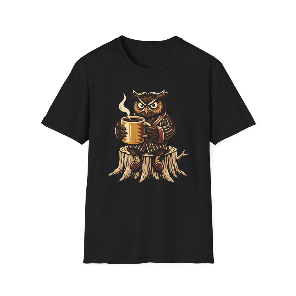 Owl With Coffee T-Shirt