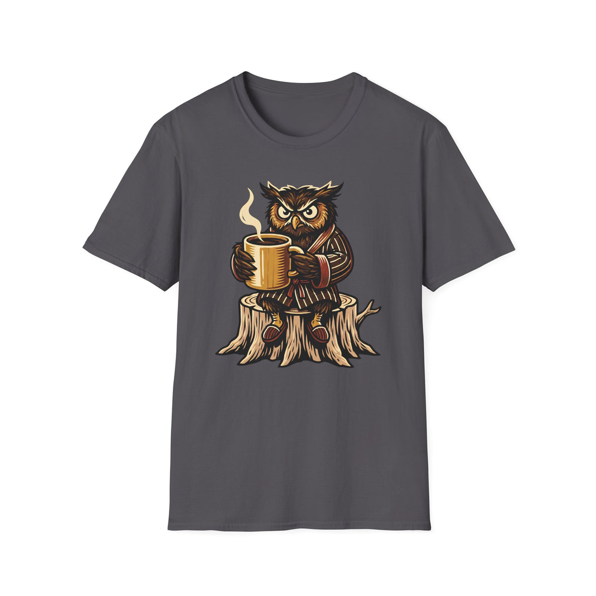 Owl With Coffee T-Shirt