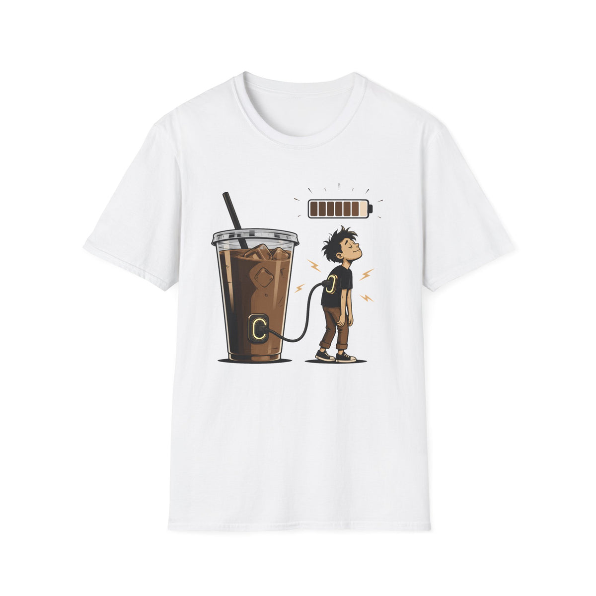 Coffee Power Charger T‑Shirt