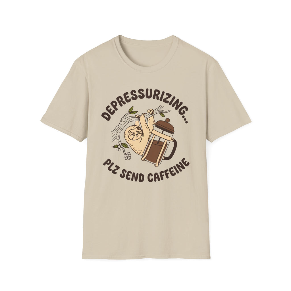 Depressurizing Send Caffeine T-Shirt