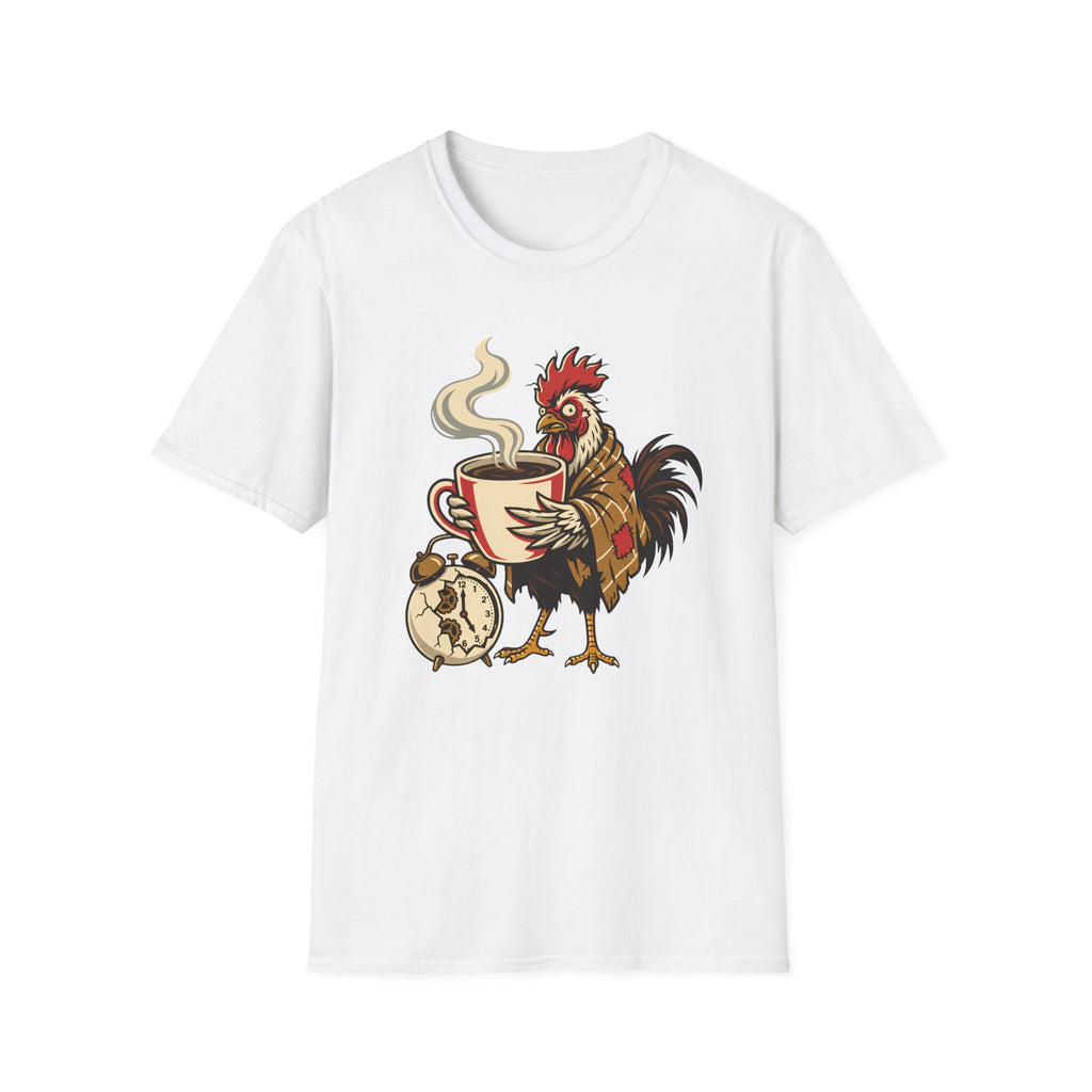 Rooster With Coffee T-Shirt