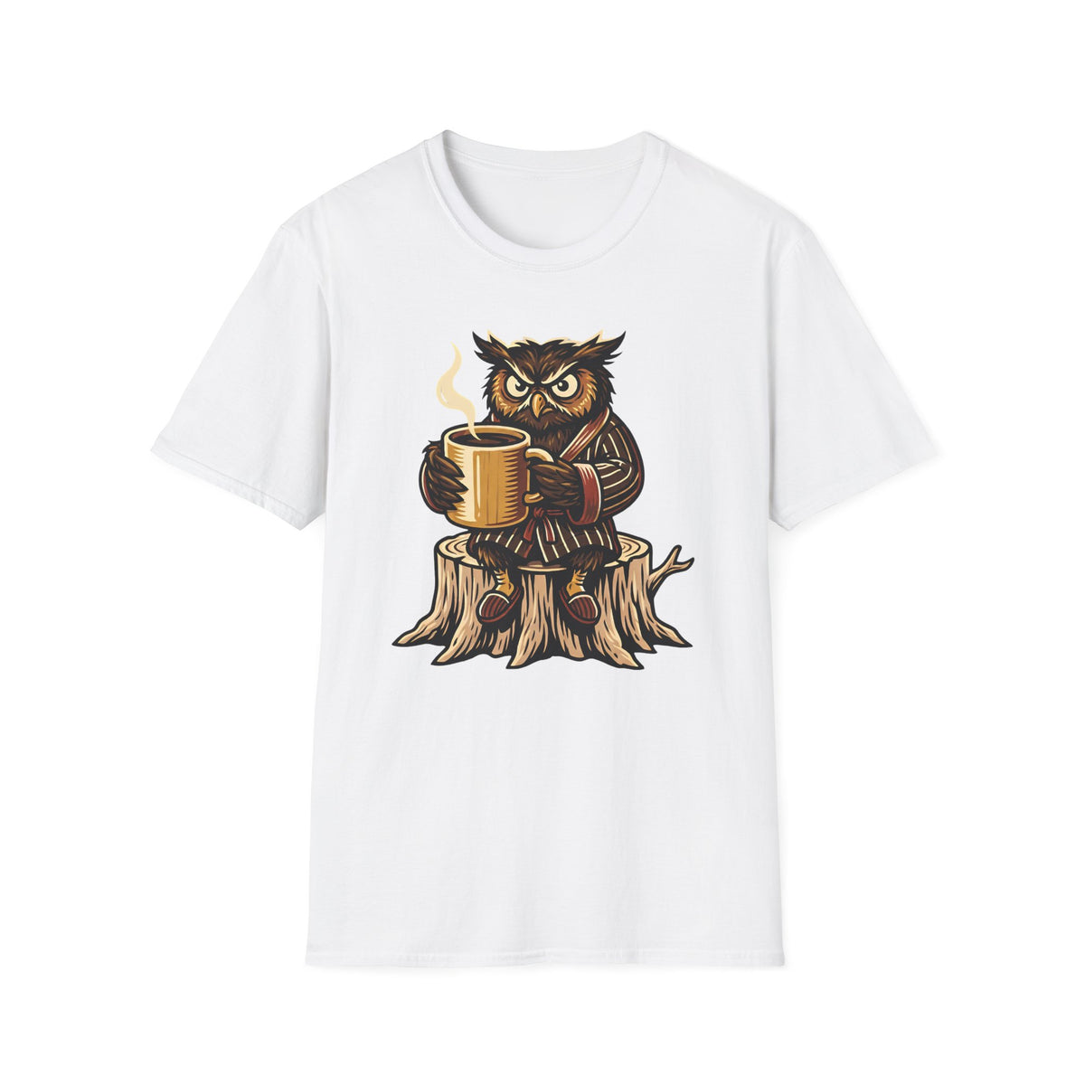 Owl With Coffee T-Shirt