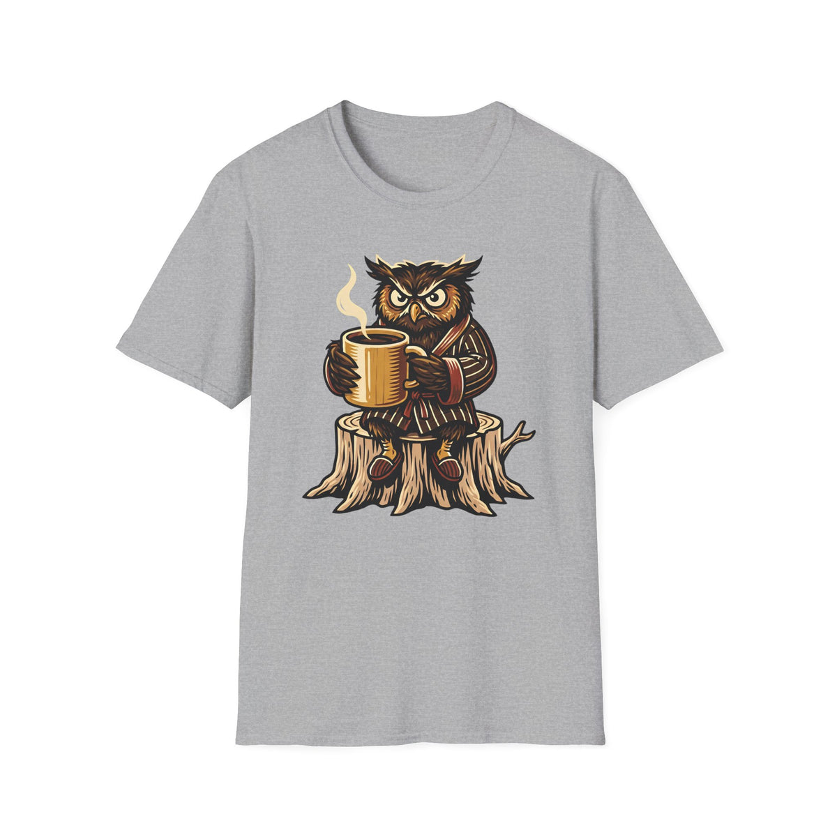 Owl With Coffee T-Shirt