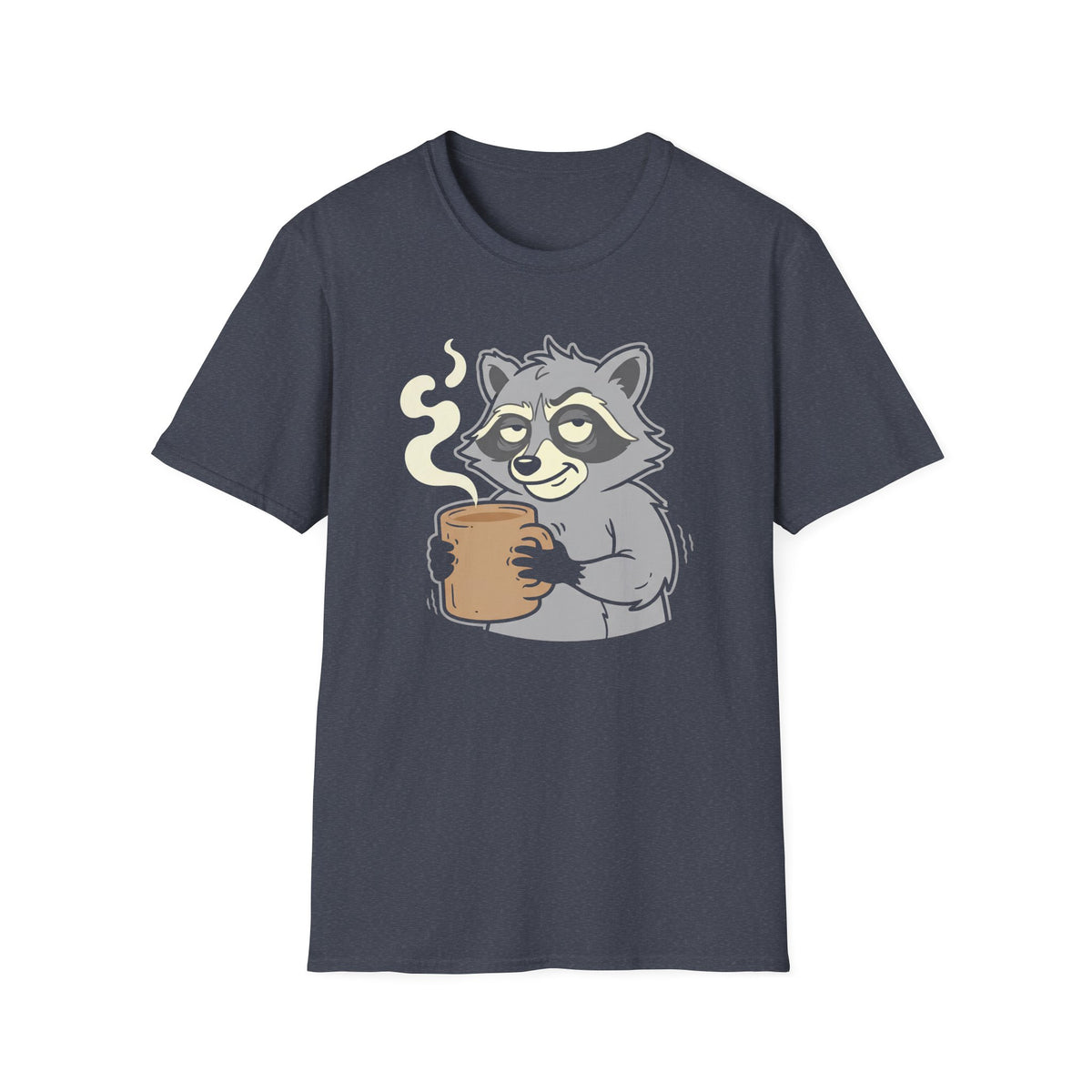 Raccoon Holding Cup T-Shirt