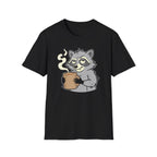 Raccoon Holding Cup T-Shirt