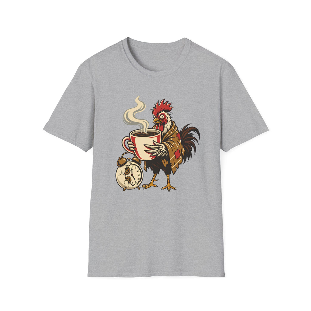 Rooster With Coffee T-Shirt