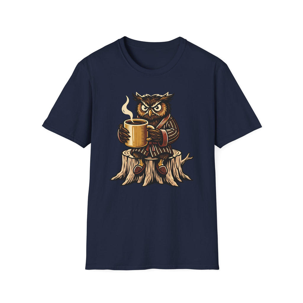 Owl With Coffee T-Shirt